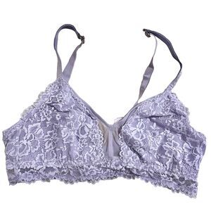 Savage x Fenty Rihanna Lace and Mesh Bralette